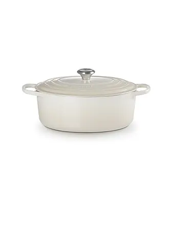 LE CREUSET | Bräter oval "Signature" 33cm (Ofenrot) | creme
